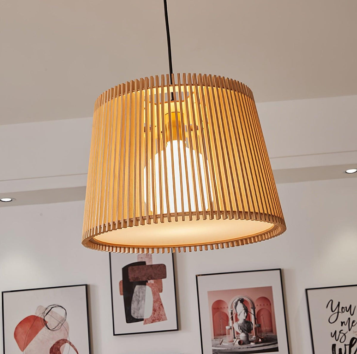 Adairune Wood Pendant Light-Moonnatur