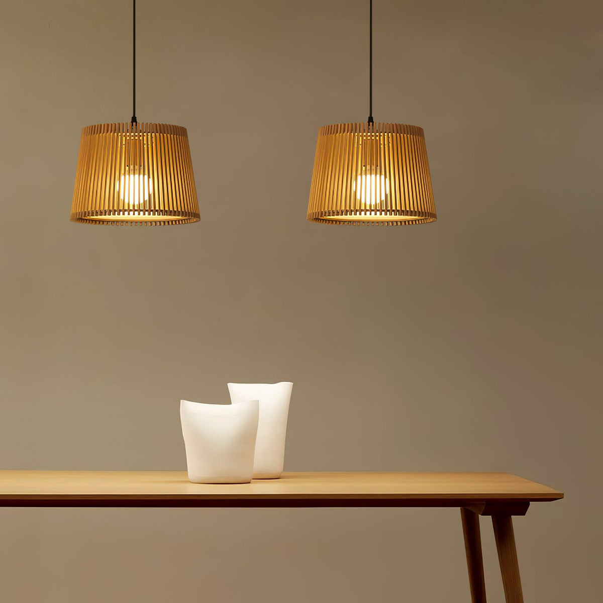 Adairune Wood Pendant Light-Moonnatur