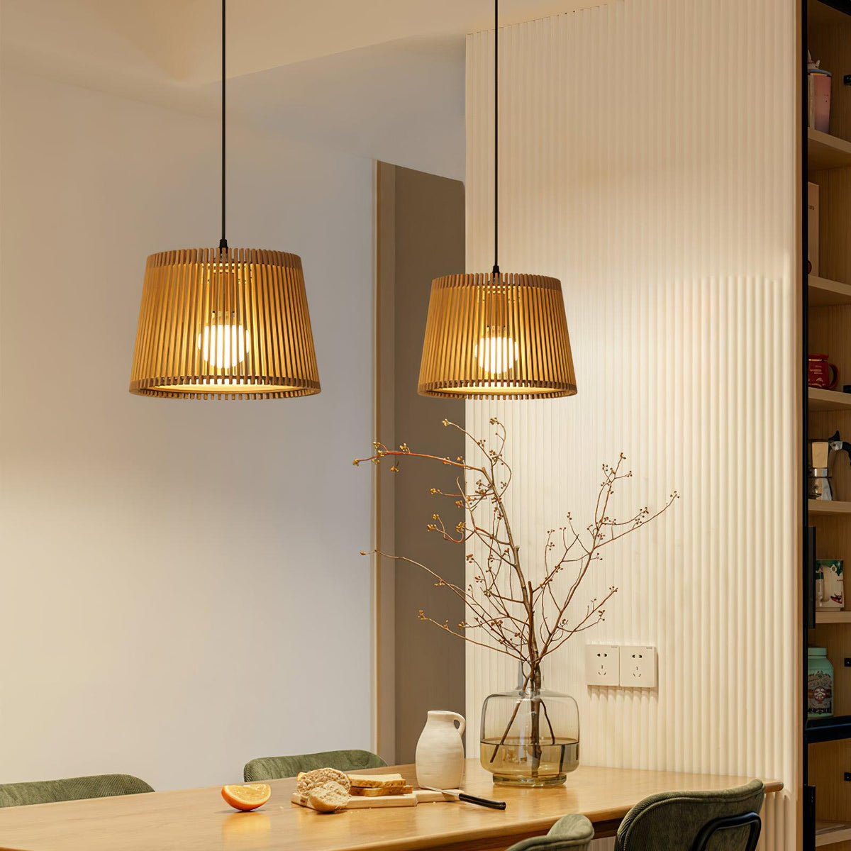 Adairune Wood Pendant Light-Moonnatur