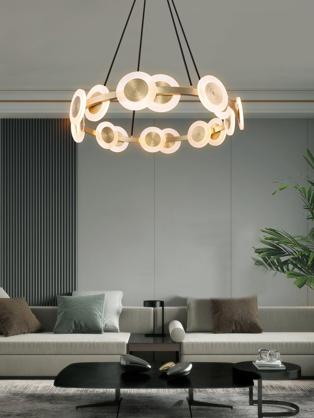 Iverelle Acrylic Chandelier-Moonnatur