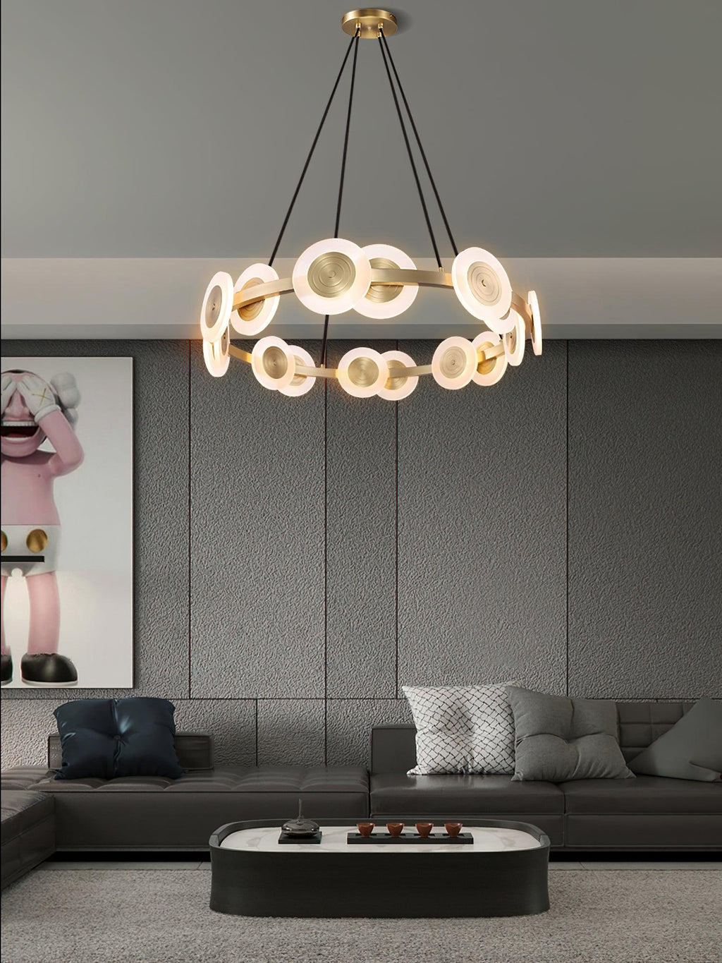 Iverelle Acrylic Chandelier-Moonnatur
