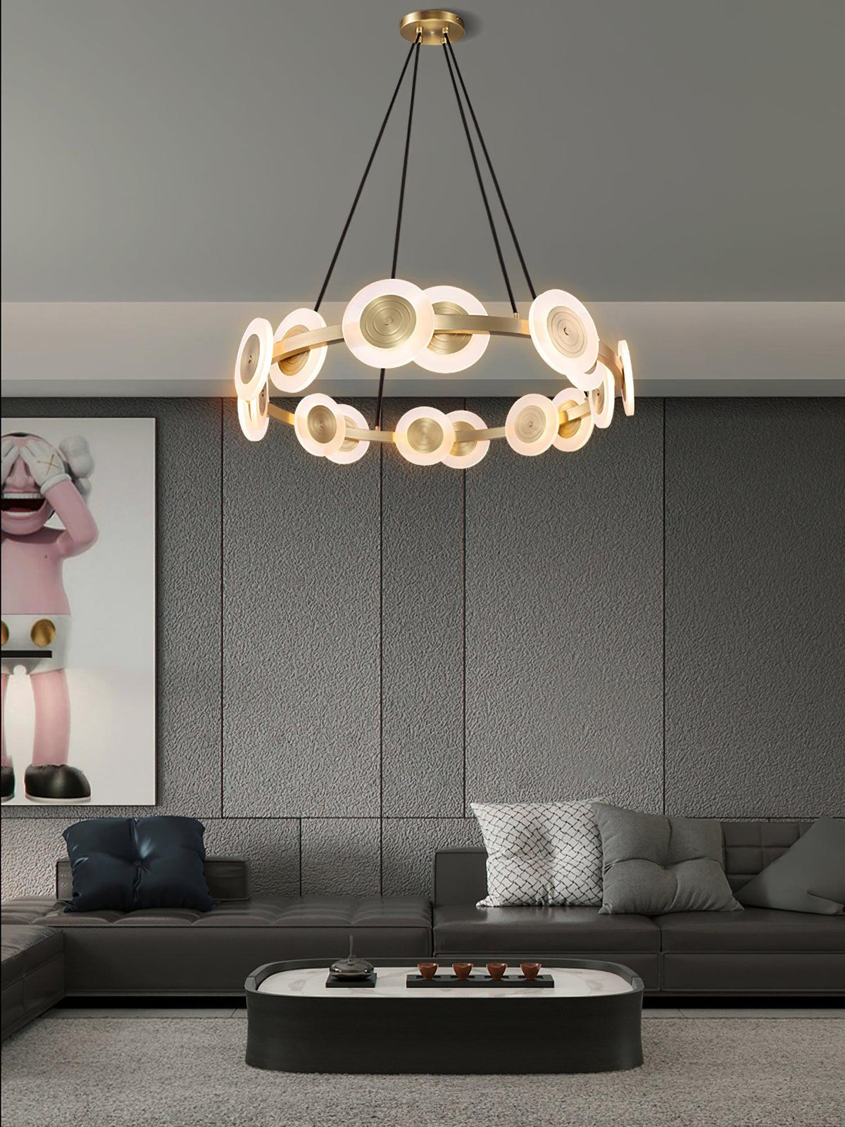 Iverelle Acrylic Chandelier-Moonnatur
