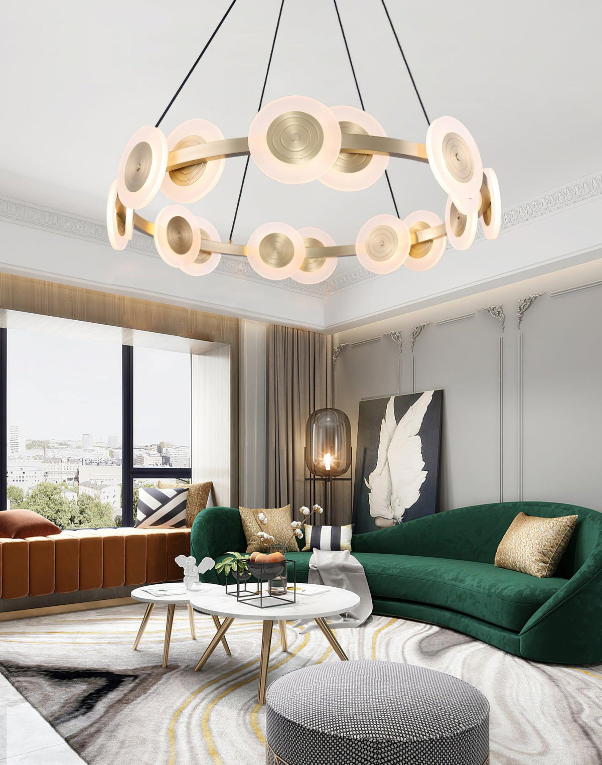 Iverelle Acrylic Chandelier-Moonnatur