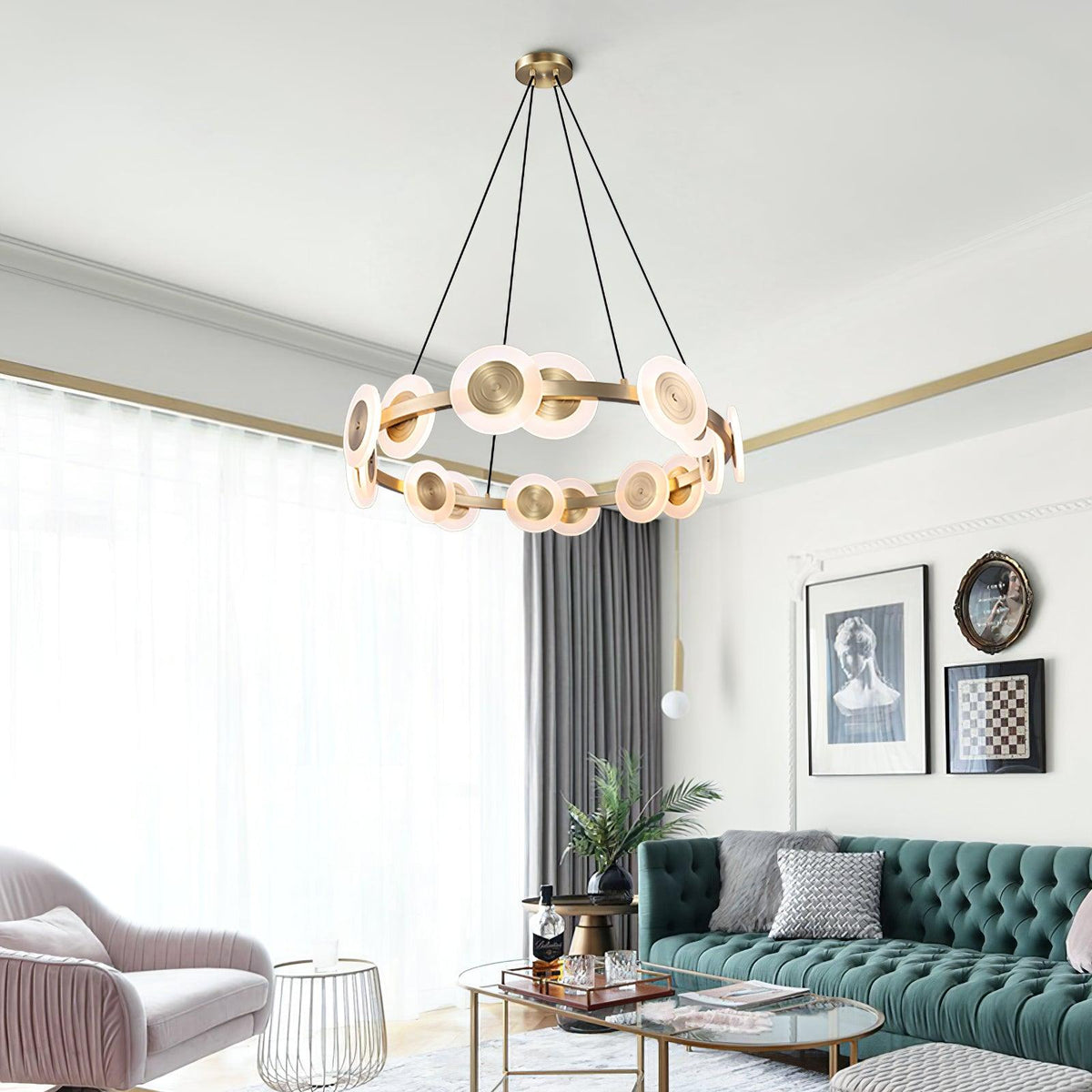 Iverelle Acrylic Chandelier-Moonnatur