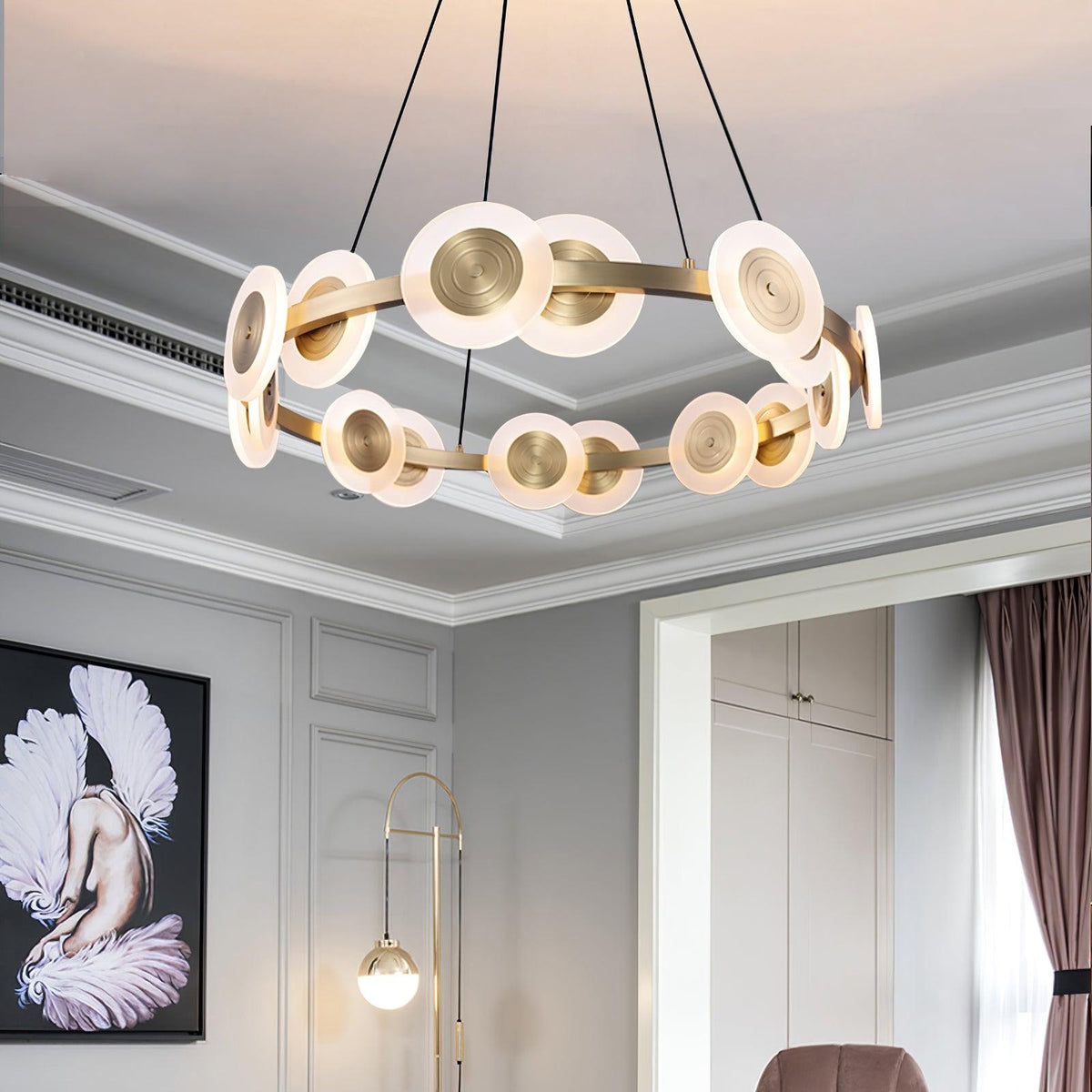 Iverelle Acrylic Chandelier-Moonnatur