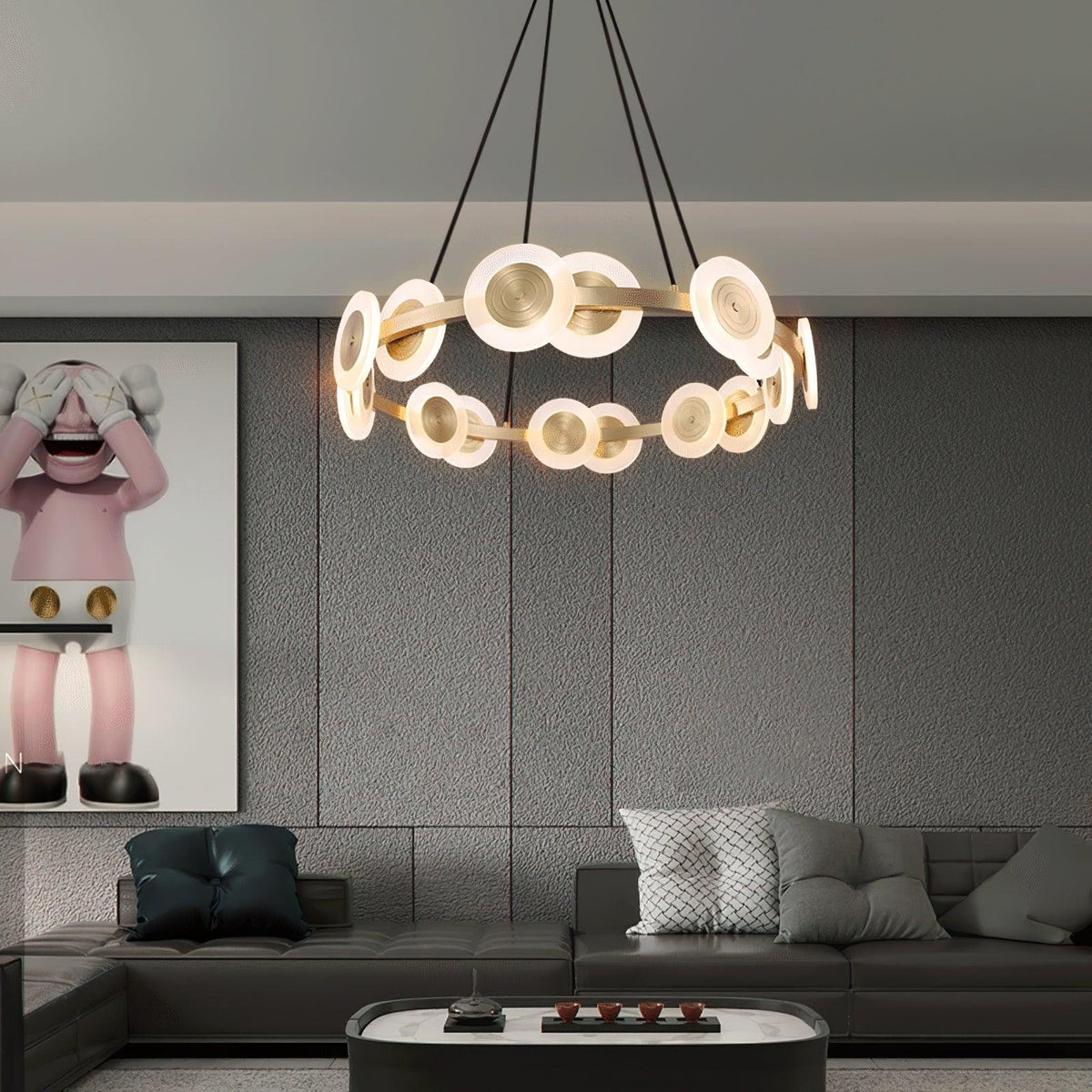 Iverelle Acrylic Chandelier-Moonnatur