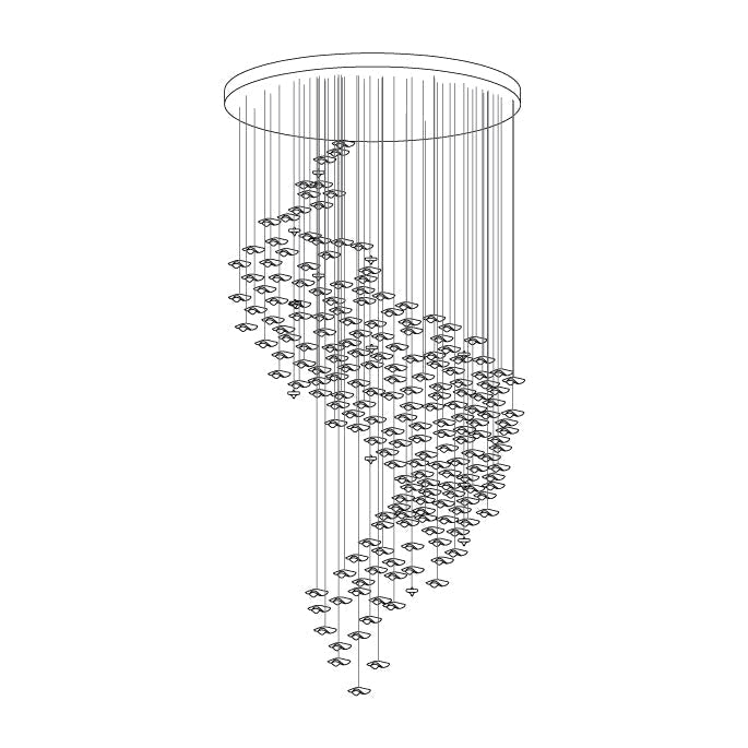 Osternia Glass Chandelier-Moonnatur