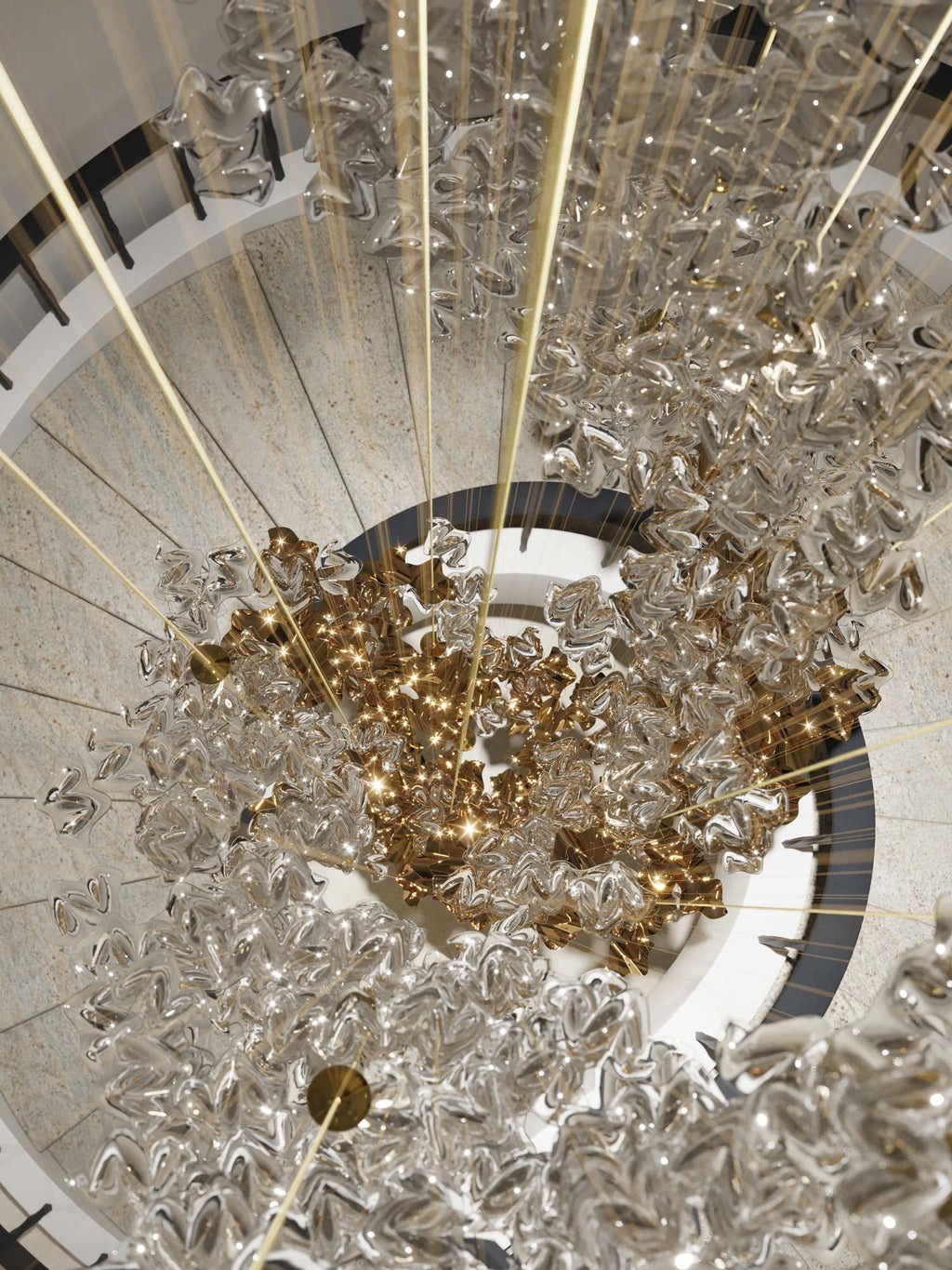 Osternia Glass Chandelier-Moonnatur