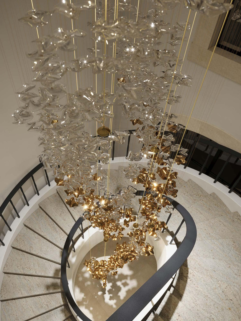 Osternia Glass Chandelier-Moonnatur