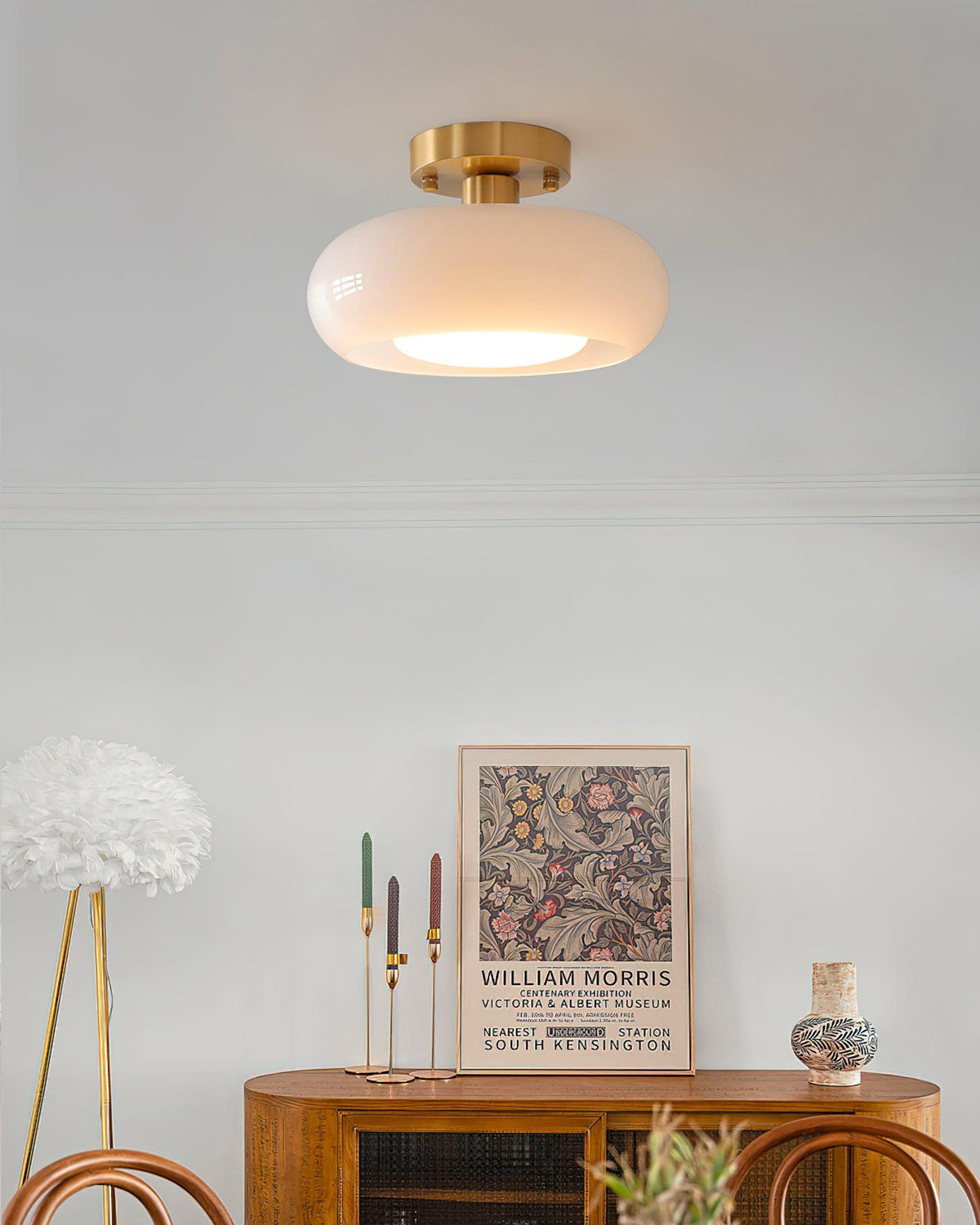 Orenorie Glass Ceiling Light-Moonnatur
