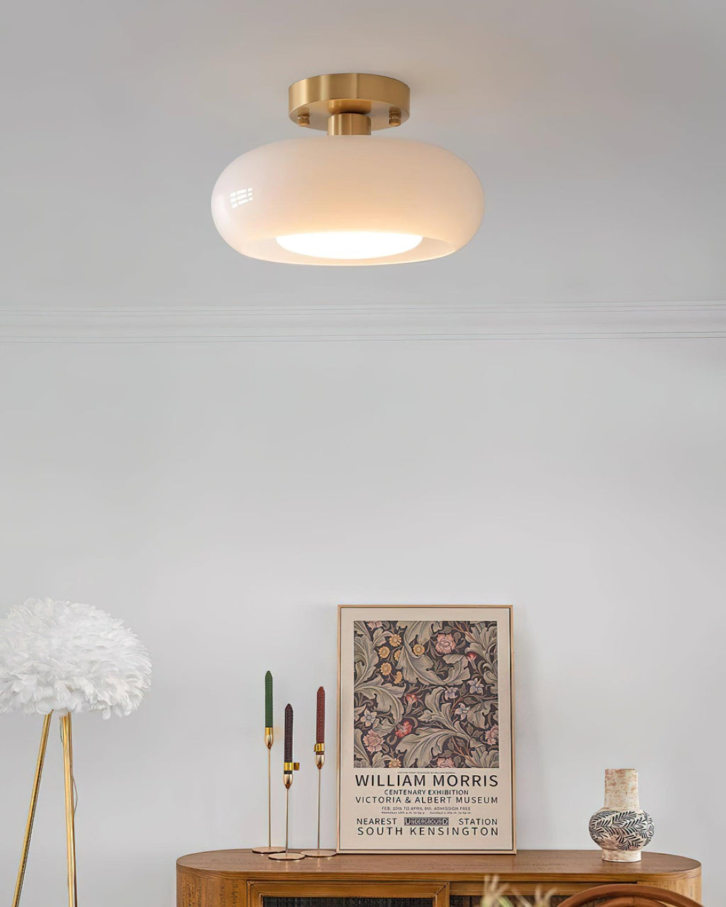 Orenorie Glass Ceiling Light-Moonnatur