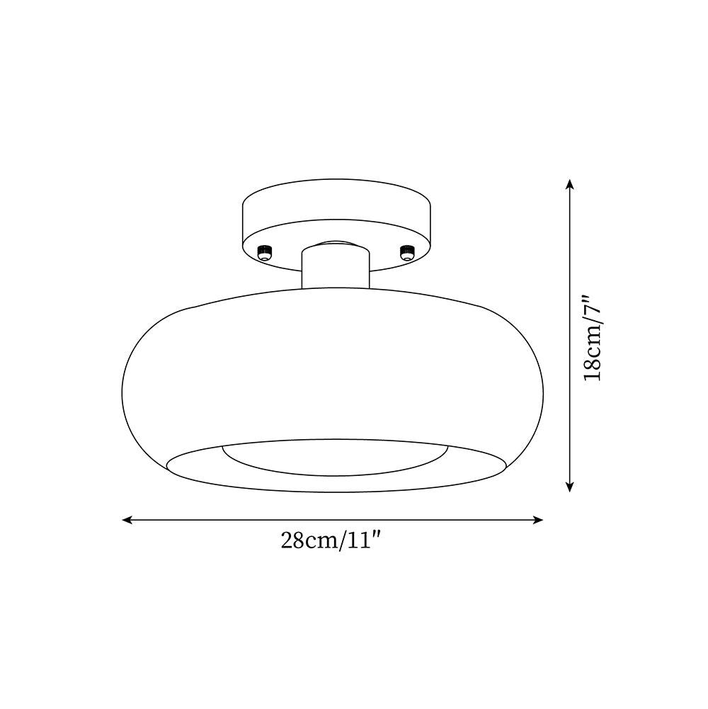 Orenorie Glass Ceiling Light-Moonnatur
