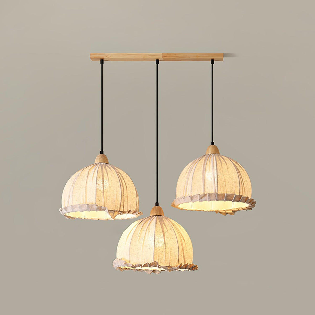 Venina Fabric Pendant Light-Moonnatur