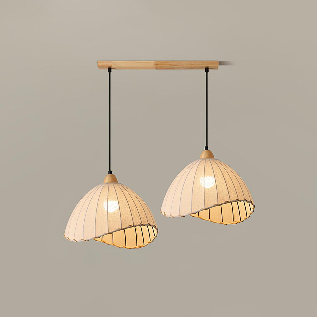 Venina Fabric Pendant Light-Moonnatur