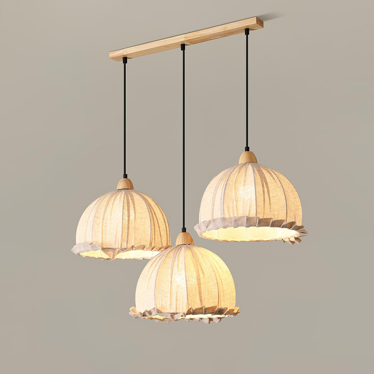 Venina Fabric Pendant Light-Moonnatur