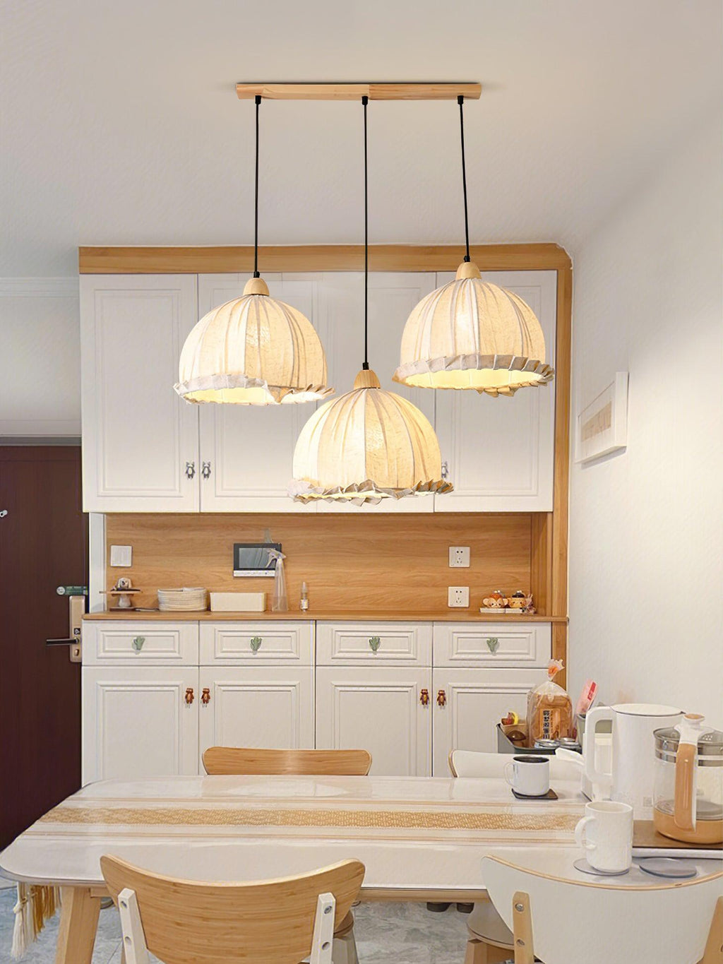 Venina Fabric Pendant Light-Moonnatur