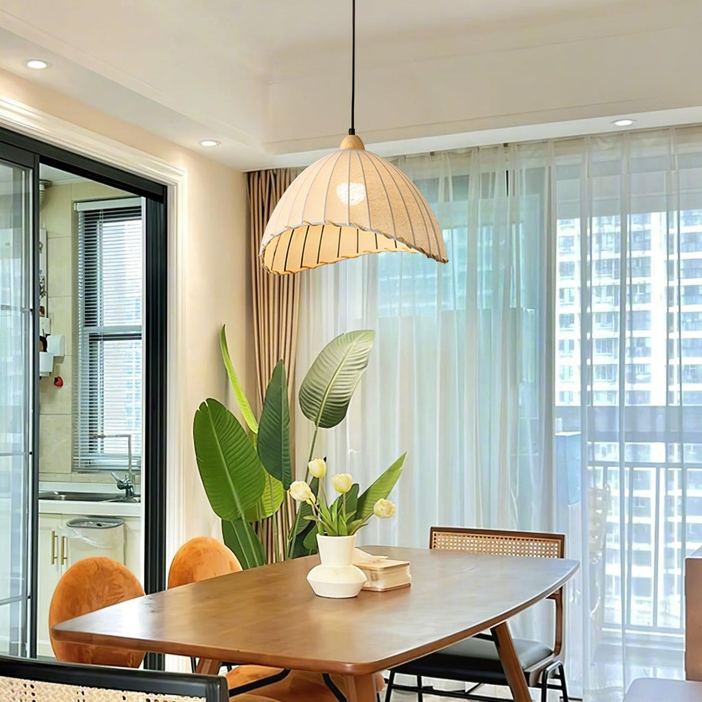 Venina Fabric Pendant Light-Moonnatur