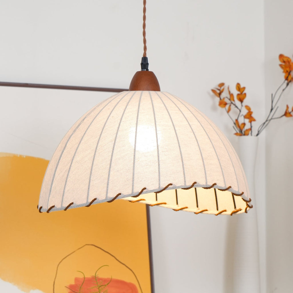 Venina Fabric Pendant Light-Moonnatur