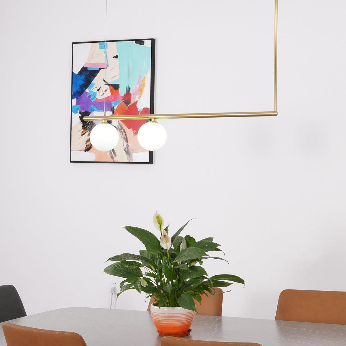 Edrina Brass Pendant Light-Moonnatur