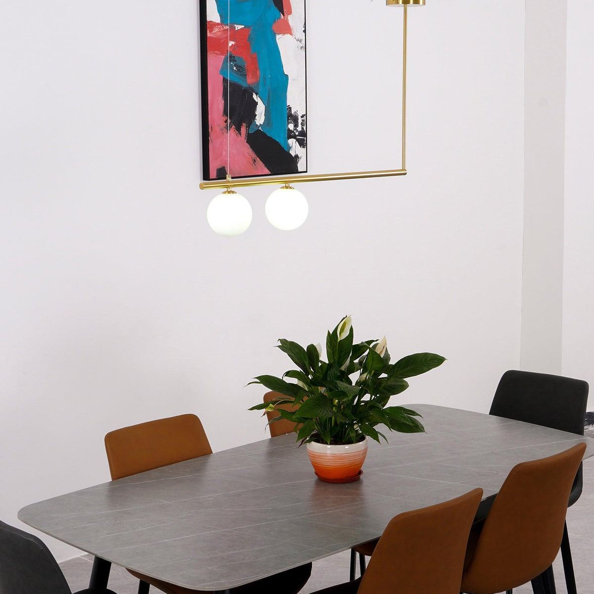 Edrina Brass Pendant Light-Moonnatur