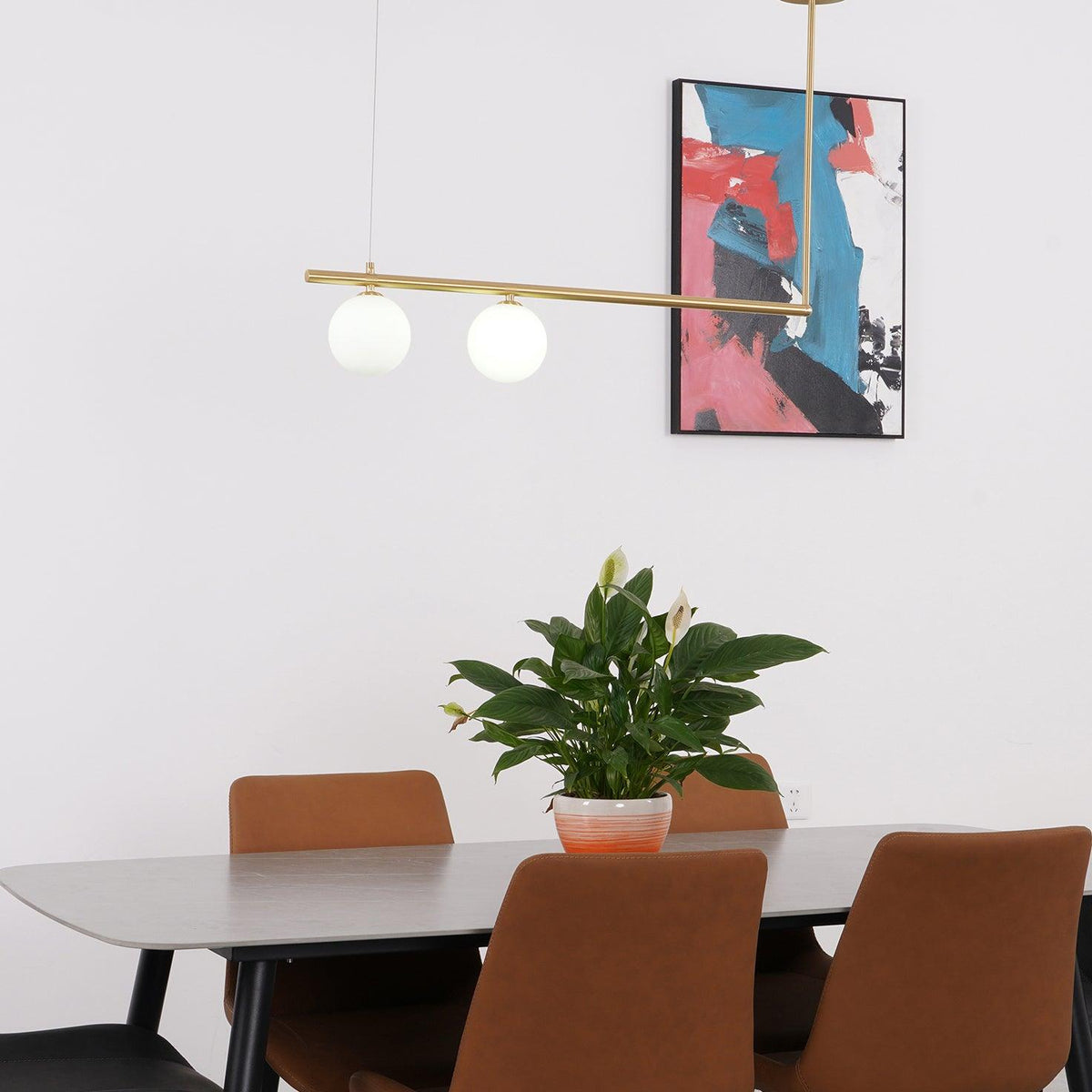 Edrina Brass Pendant Light-Moonnatur
