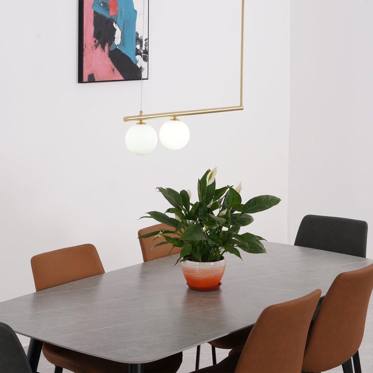 Edrina Brass Pendant Light-Moonnatur