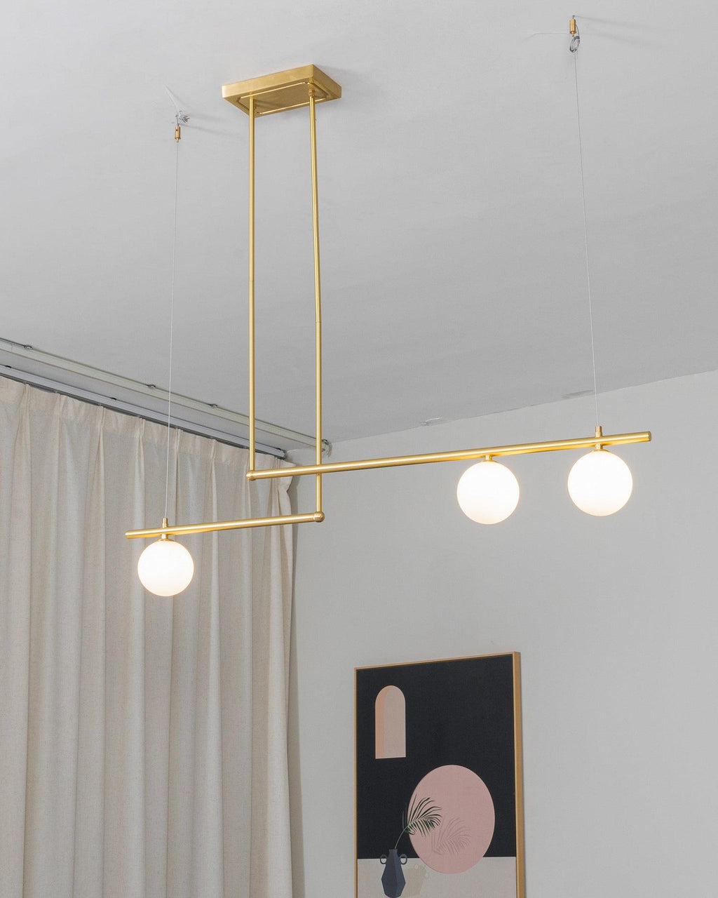 Edrina Brass Pendant Light-Moonnatur
