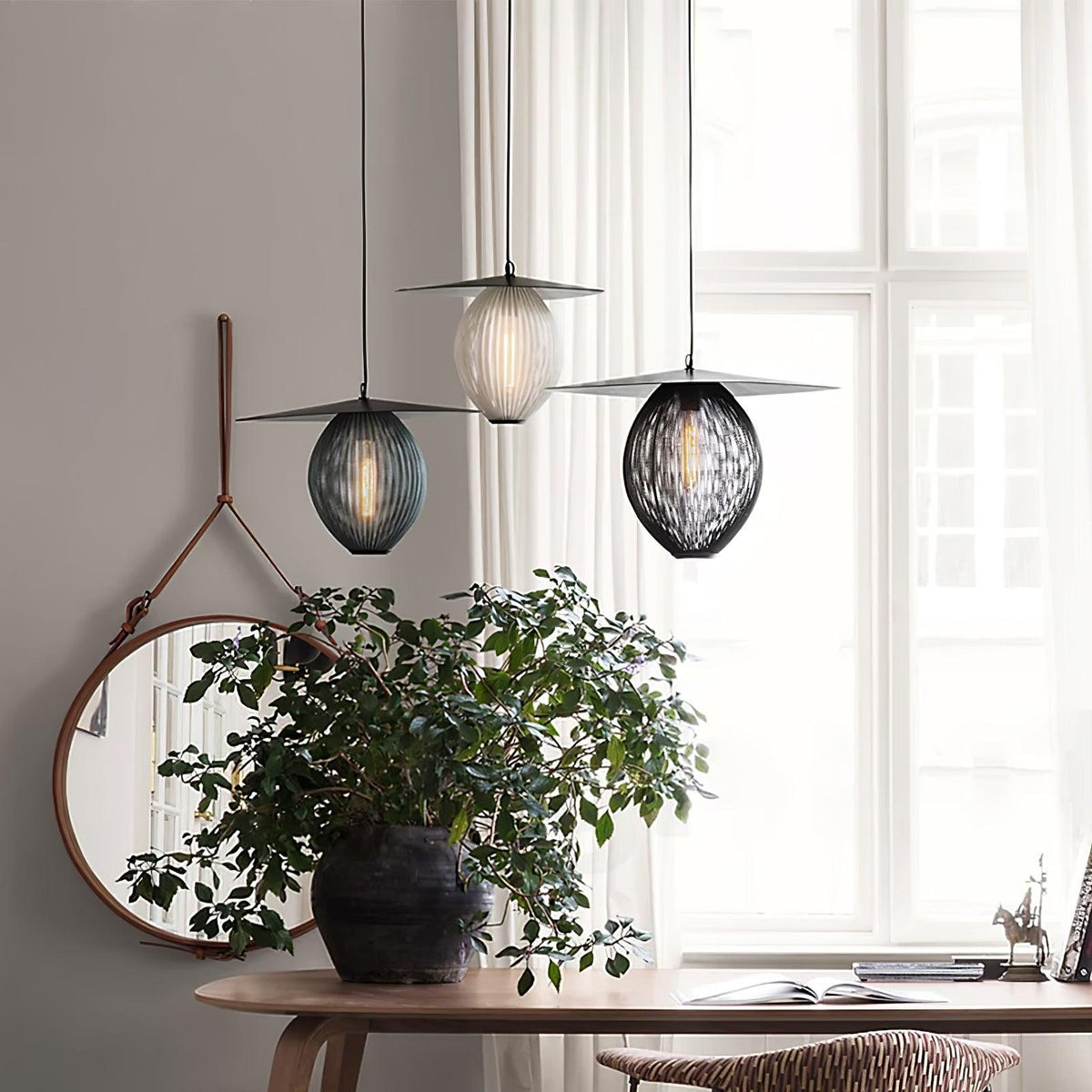 Brackena Aluminium Pendant Light-Moonnatur