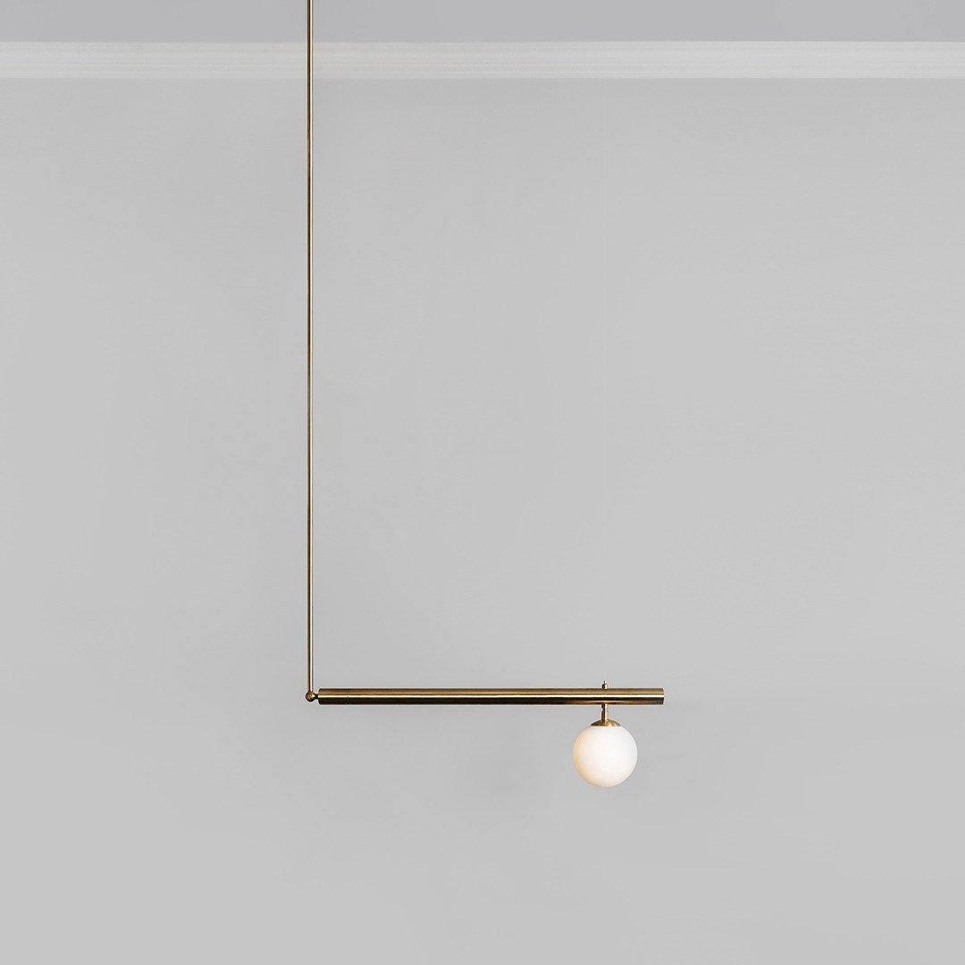 Edrina Brass Pendant Light-Moonnatur