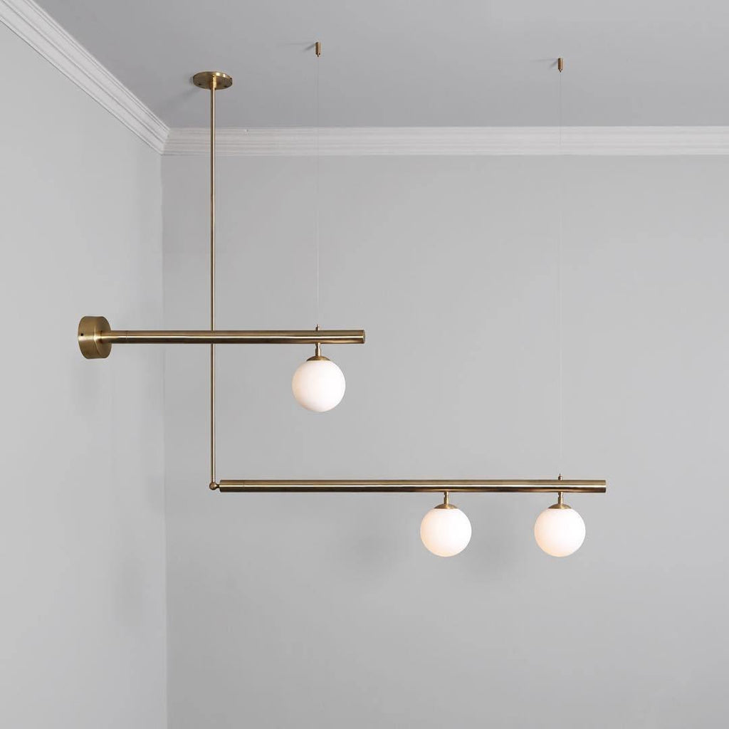 Edrina Brass Pendant Light-Moonnatur