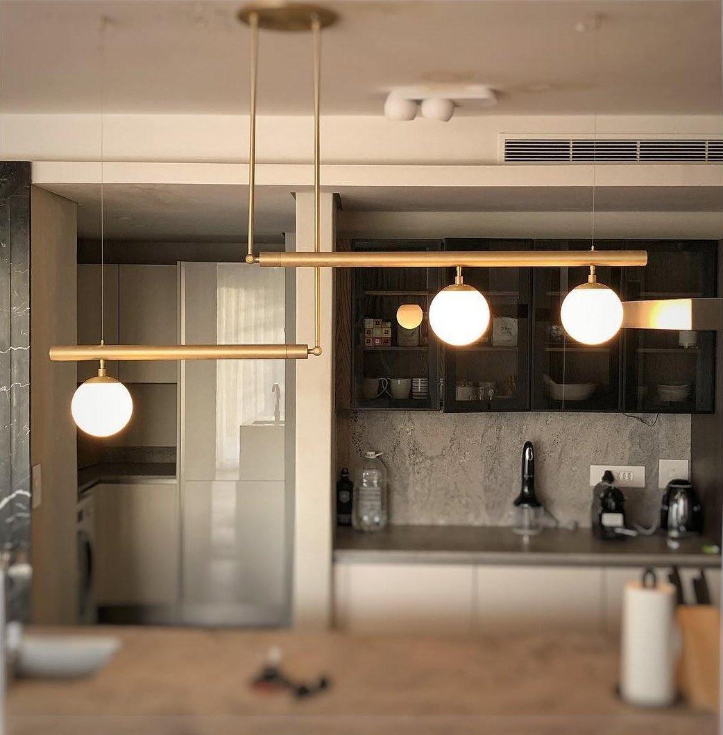 Edrina Brass Pendant Light-Moonnatur