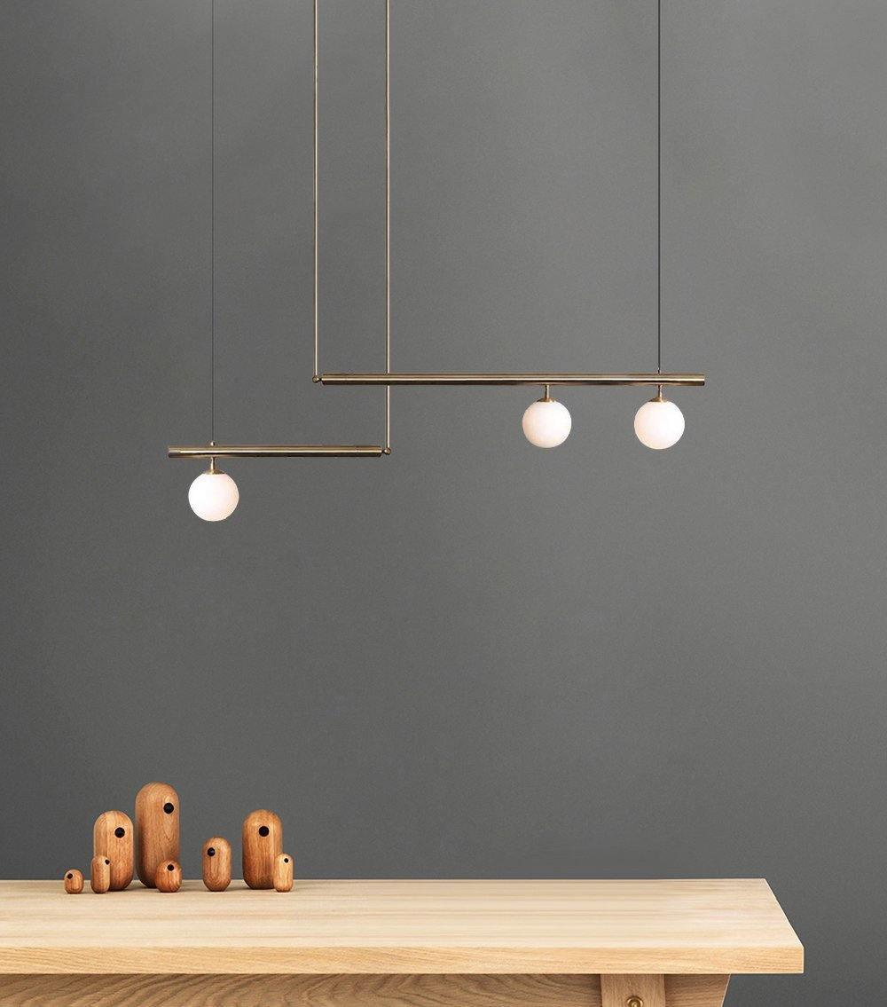 Edrina Brass Pendant Light-Moonnatur