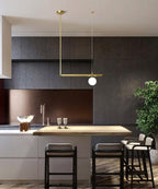 Edrina Brass Pendant Light-Moonnatur