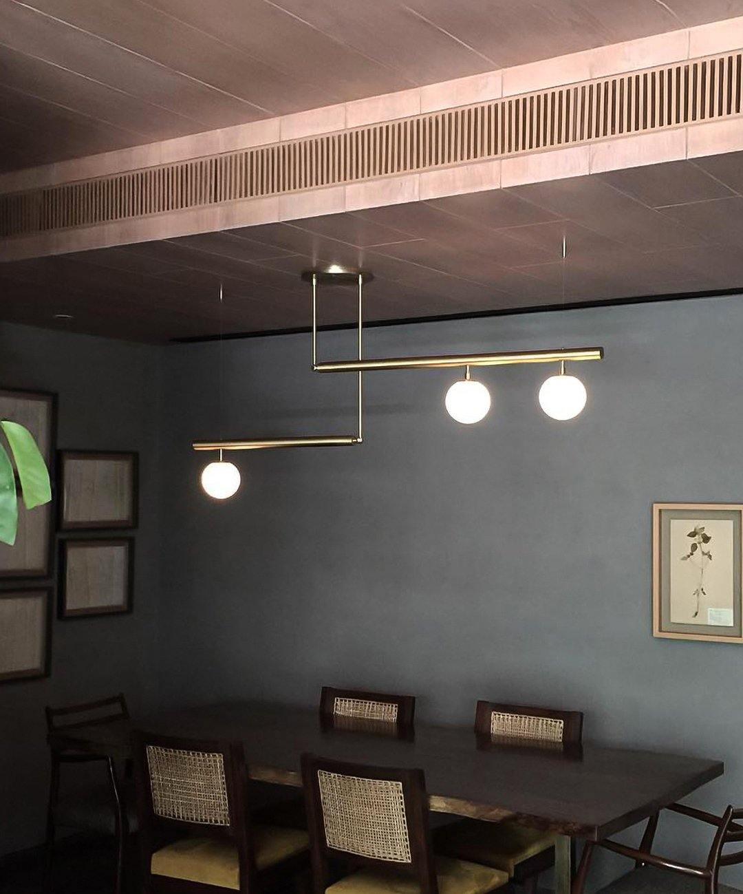 Edrina Brass Pendant Light-Moonnatur