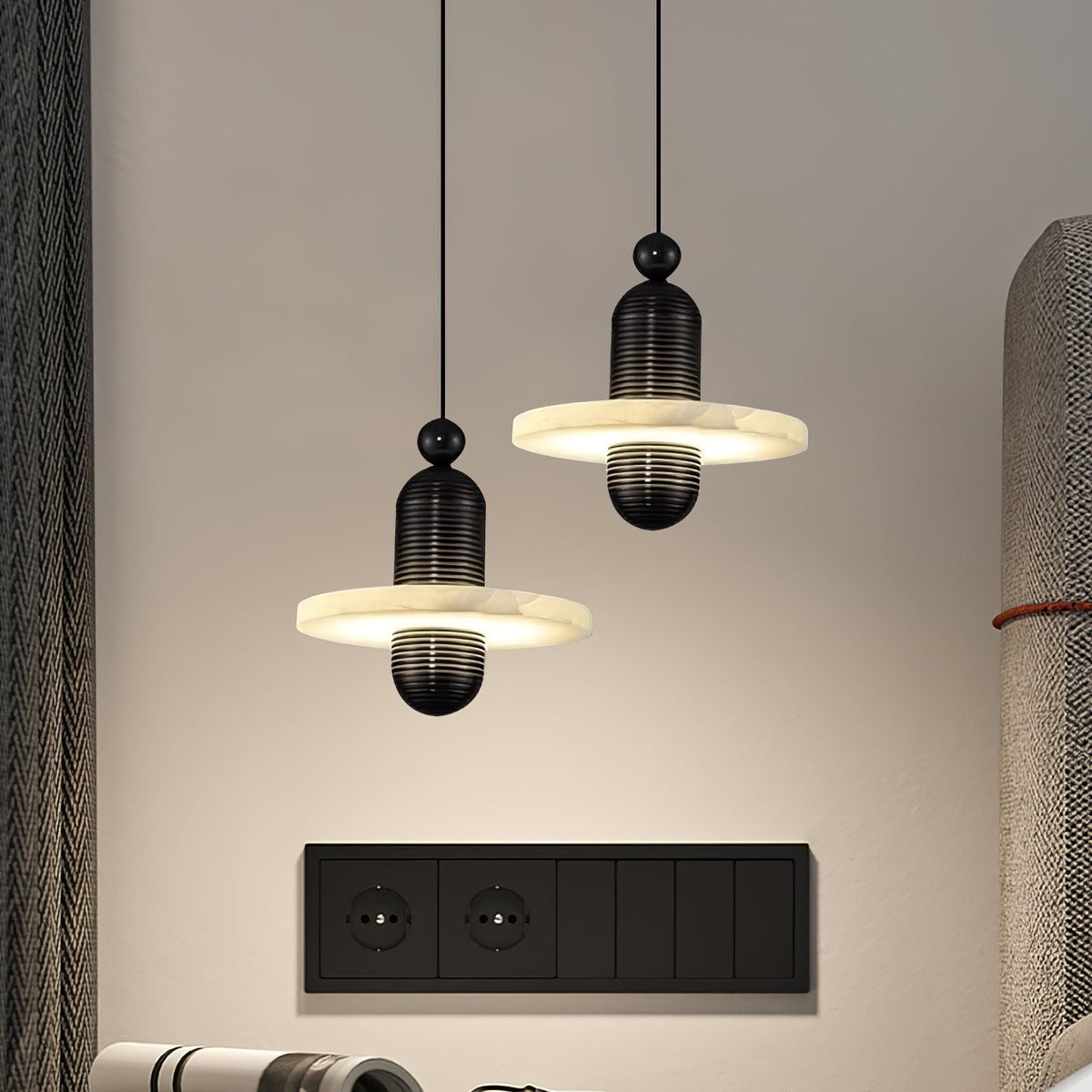 Grenelenis Alabaster Pendant Light-Moonnatur