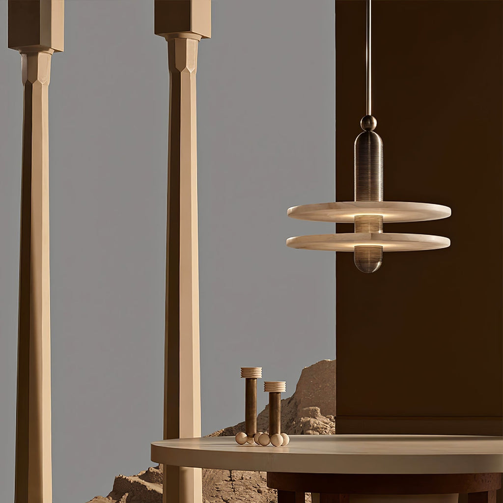 Grenelenis Alabaster Pendant Light-Moonnatur