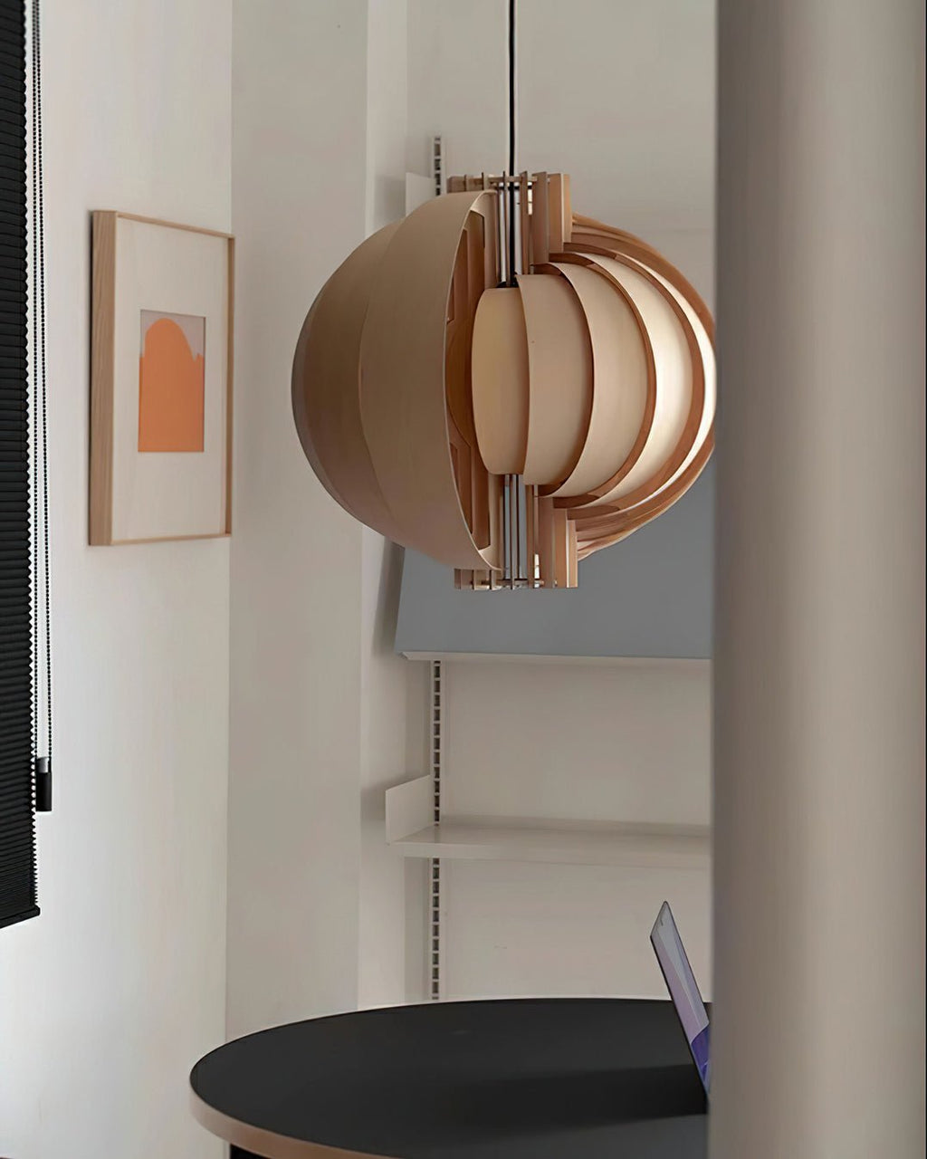 Merlenenna Wood Pendant Light-Moonnatur