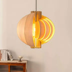 Merlenenna Wood Pendant Light-Moonnatur