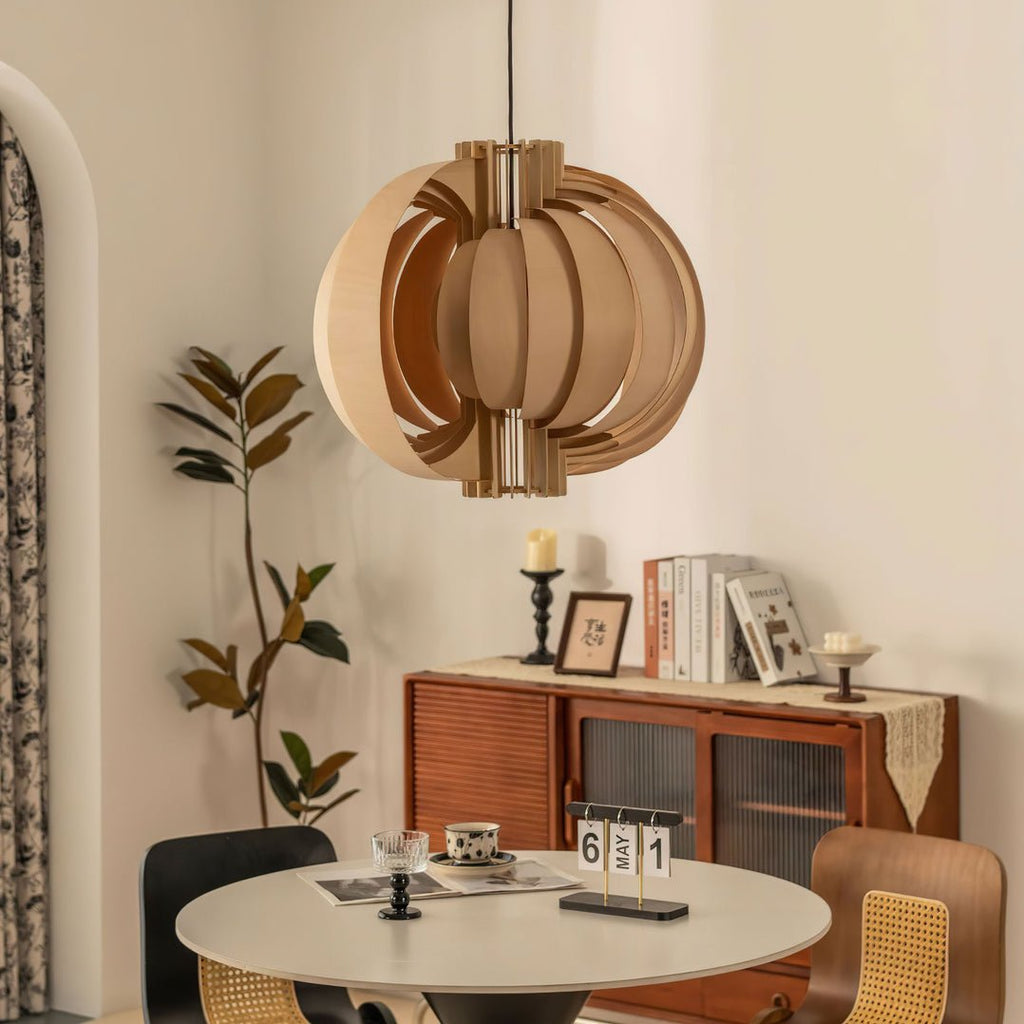 Merlenenna Wood Pendant Light-Moonnatur