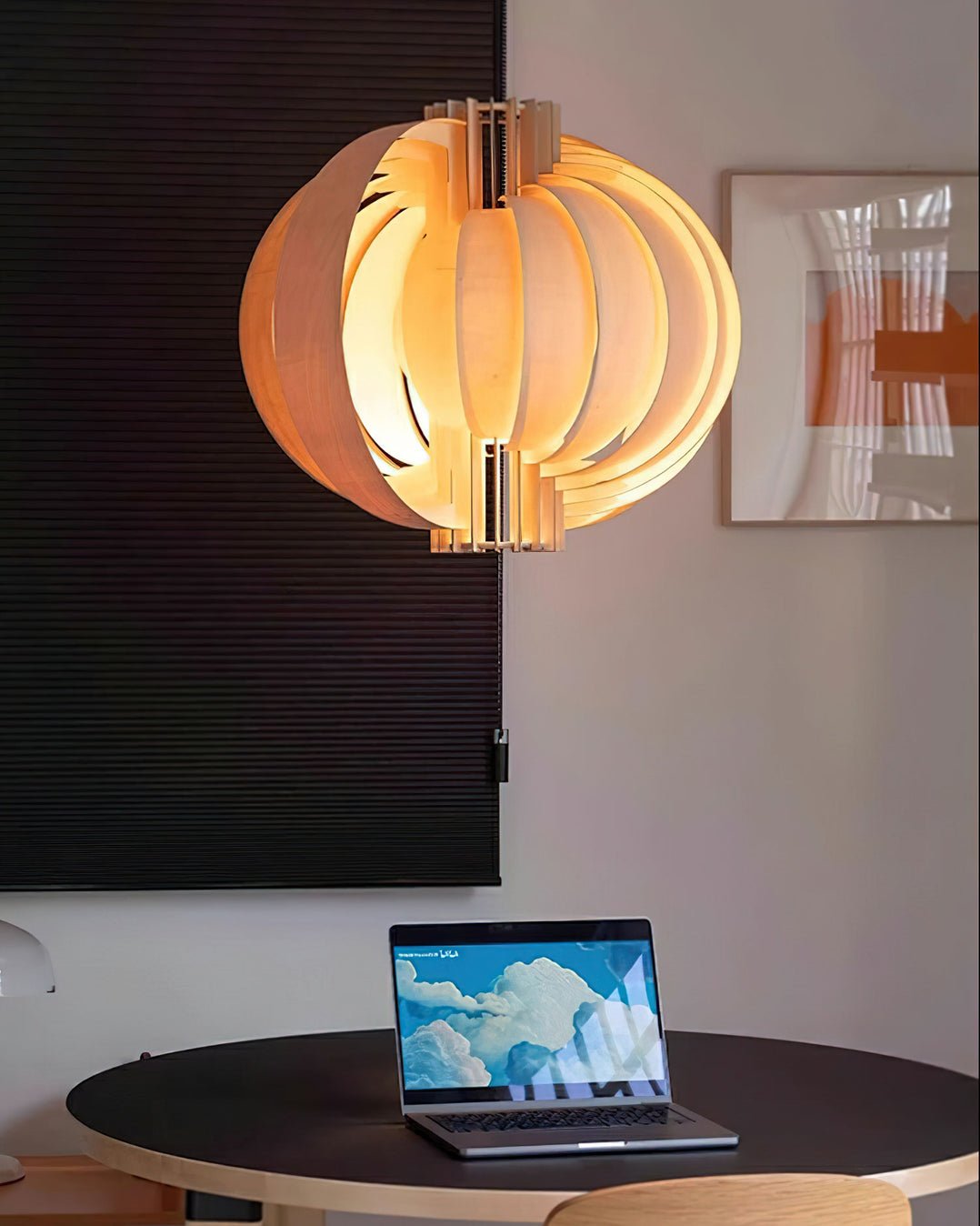 Merlenenna Wood Pendant Light-Moonnatur