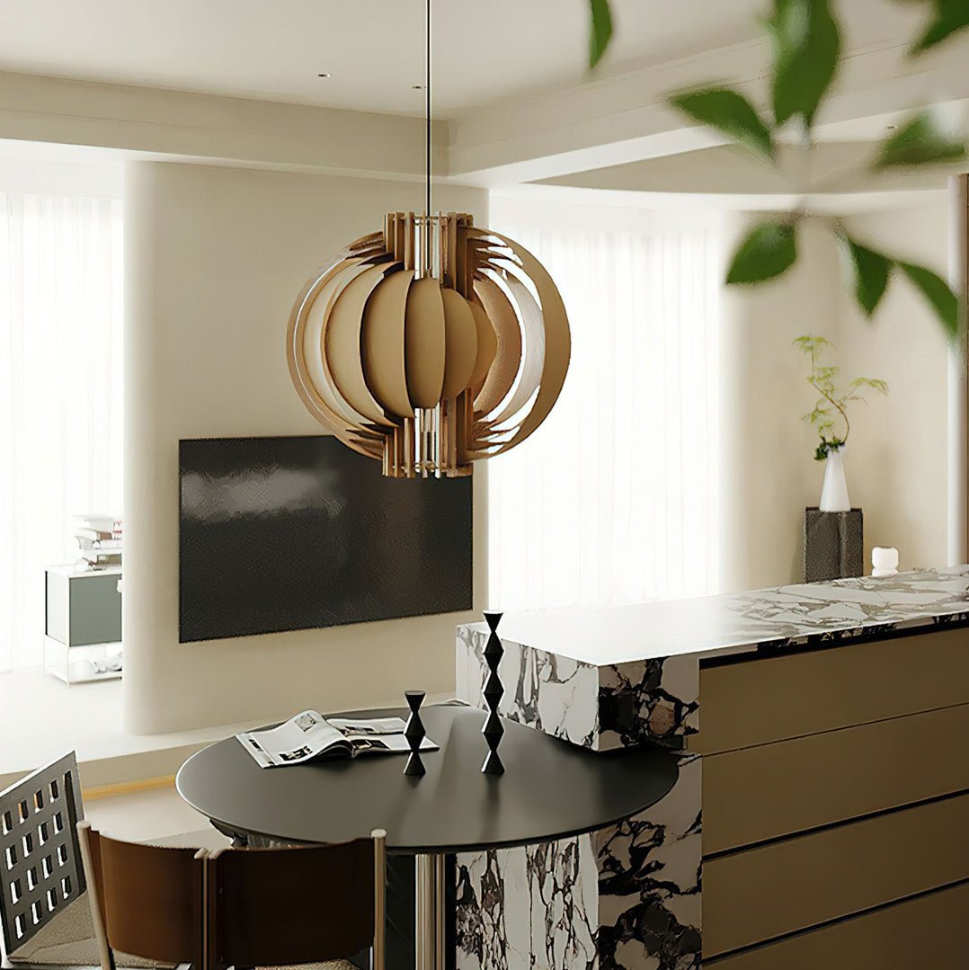 Merlenenna Wood Pendant Light-Moonnatur