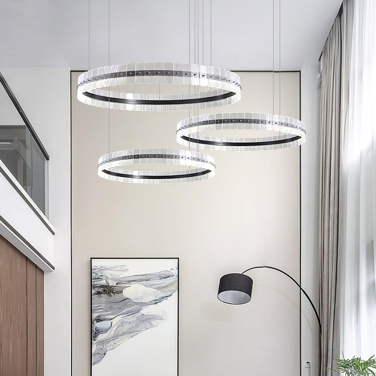 Norevia Acrylic Chandelier-Moonnatur