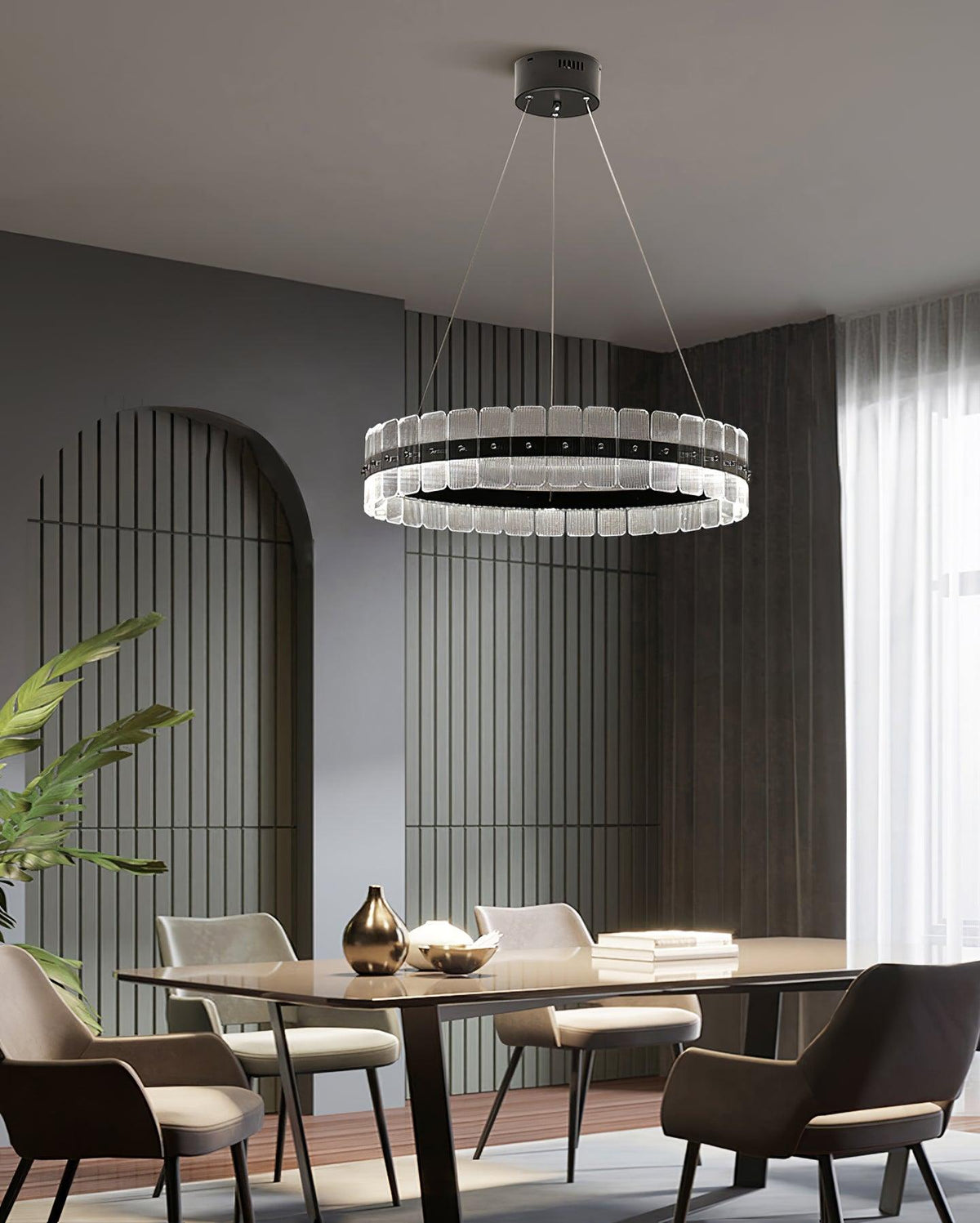 Norevia Acrylic Chandelier-Moonnatur