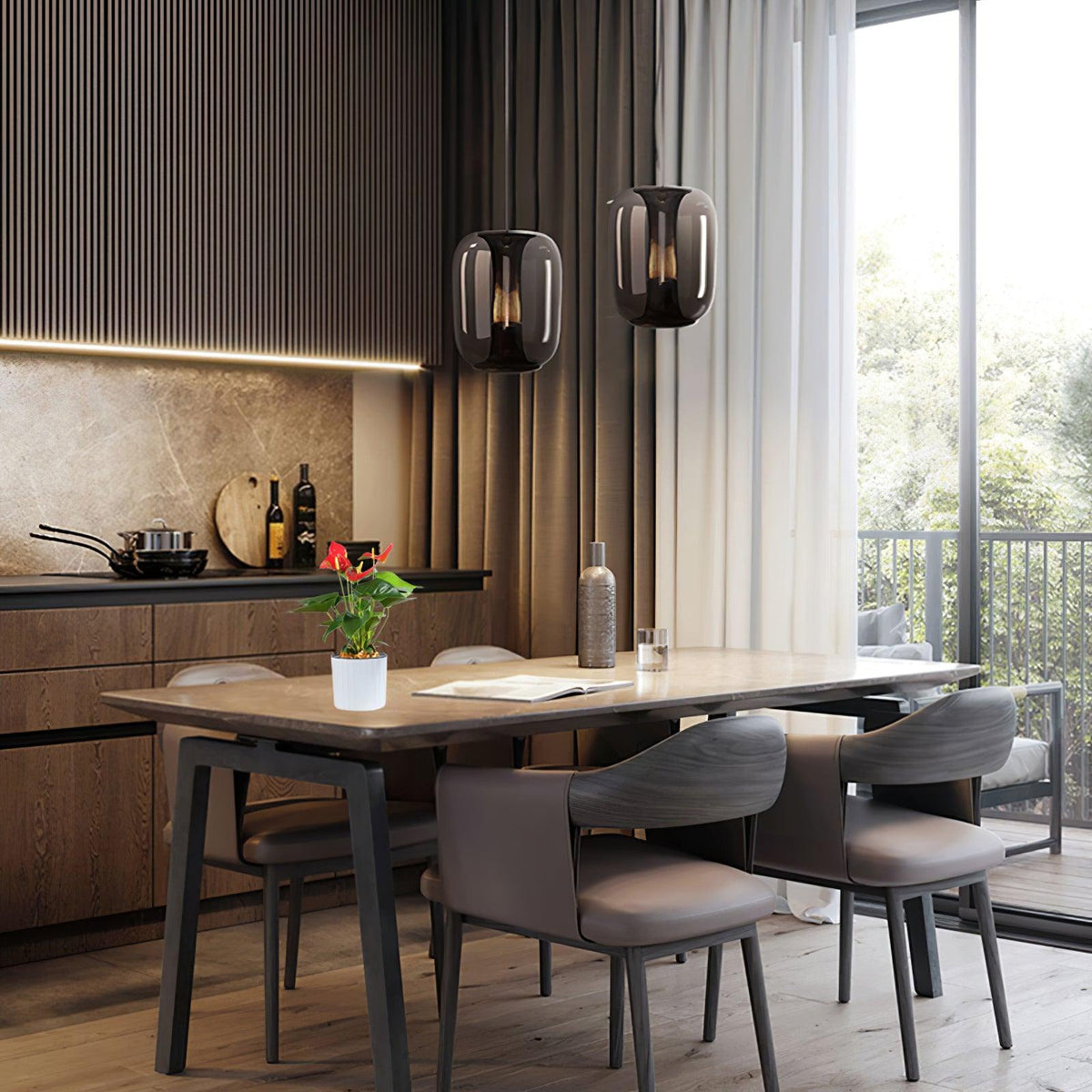 Ardanaria Glass Pendant Light-Moonnatur