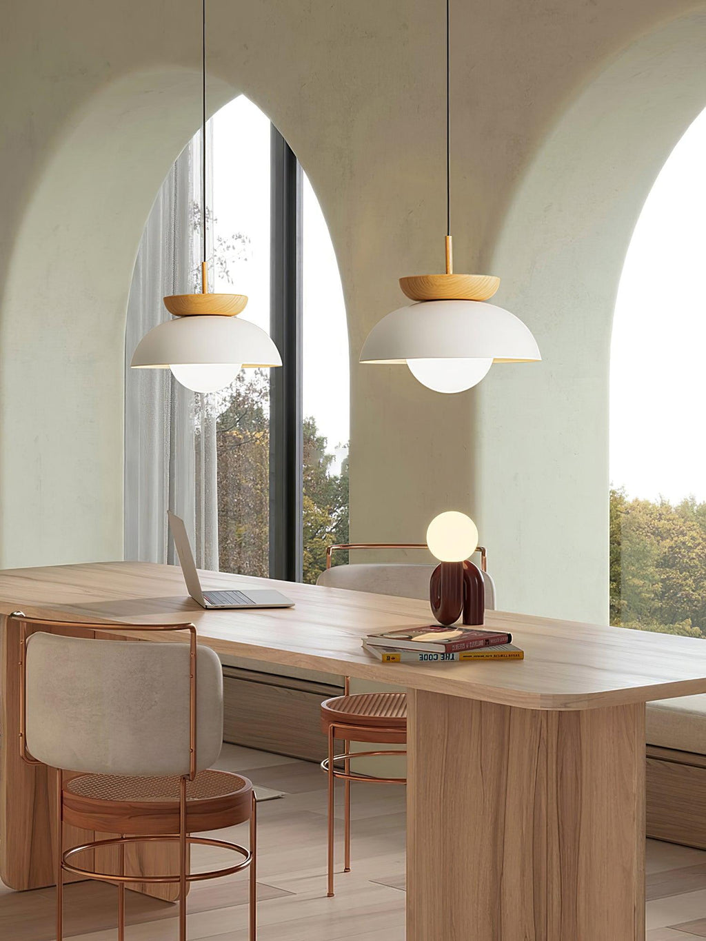 Morvenelle Glass Pendant Light-Moonnatur