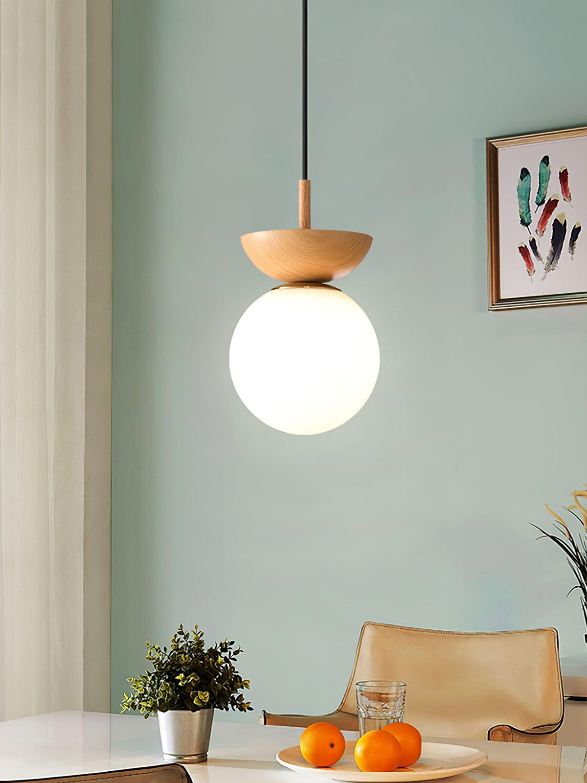 Morvenelle Glass Pendant Light-Moonnatur