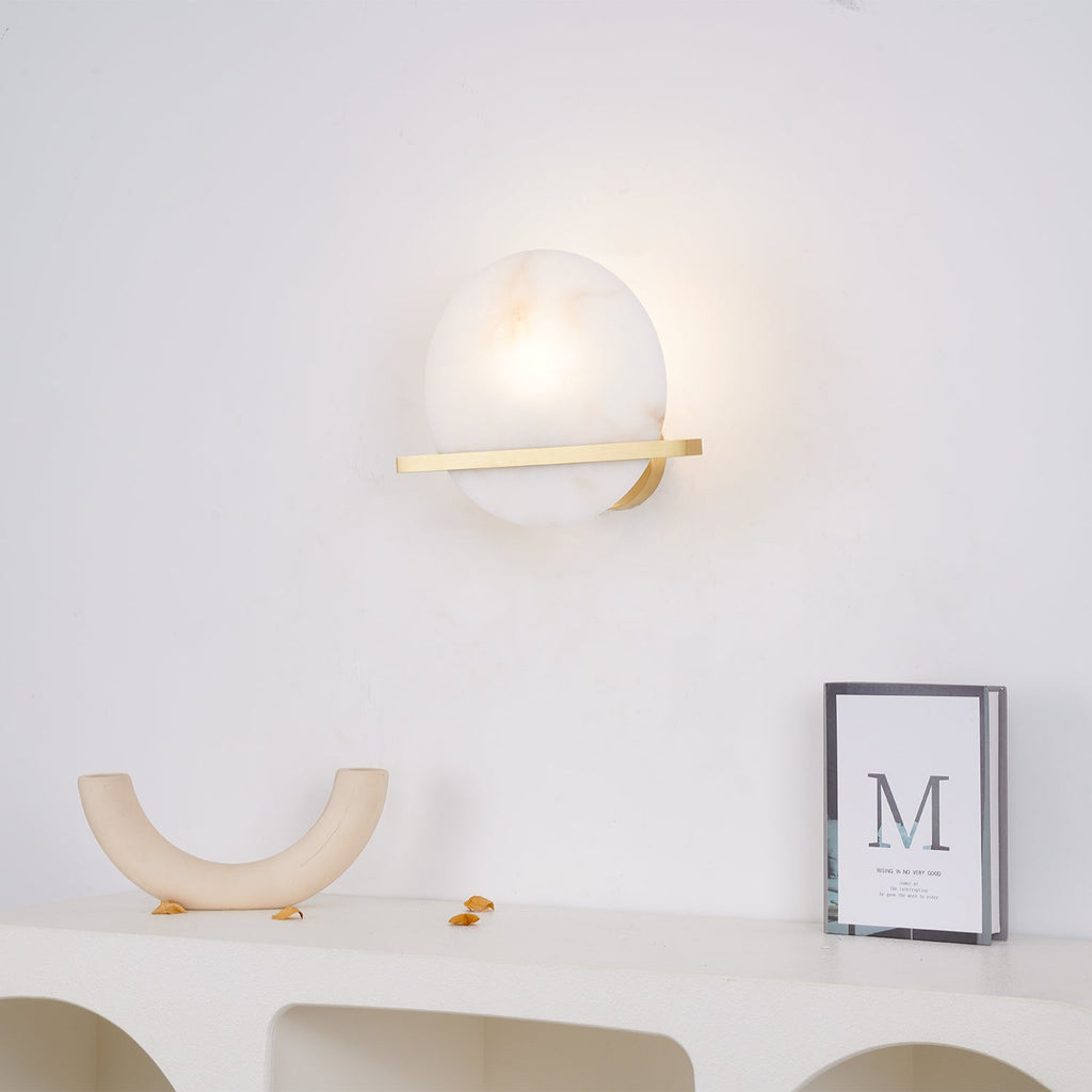 Wilvencove Alabaster Wall Light-Moonnatur
