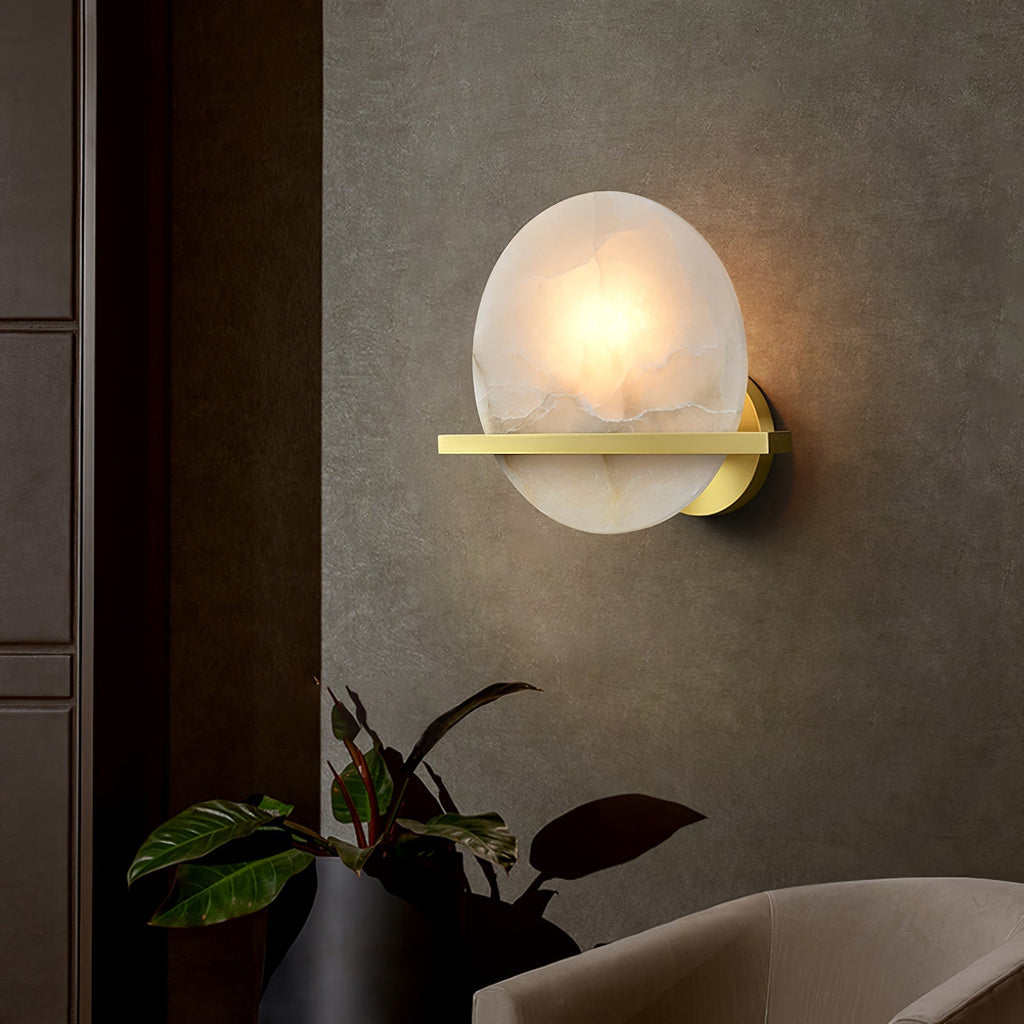 Wilvencove Alabaster Wall Light-Moonnatur