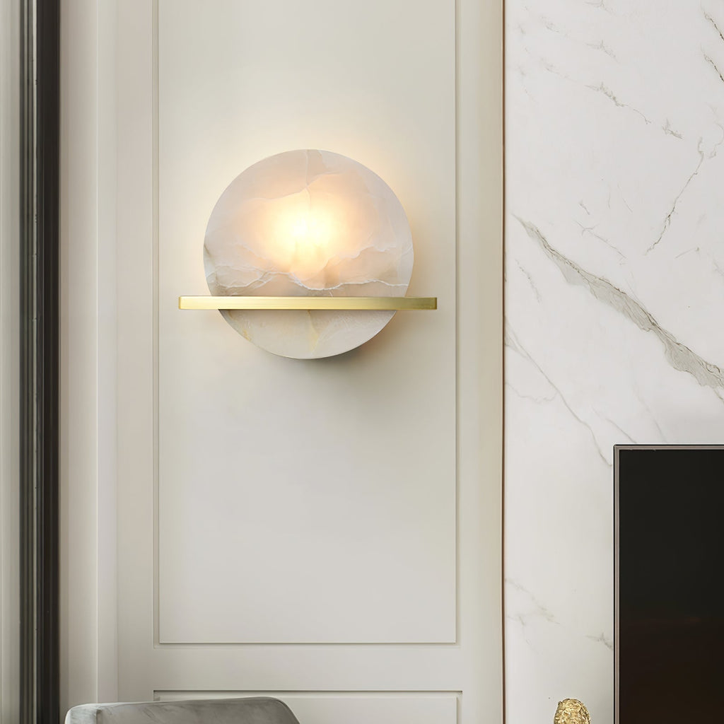 Wilvencove Alabaster Wall Light-Moonnatur