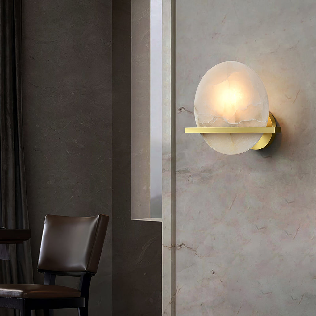 Wilvencove Alabaster Wall Light-Moonnatur
